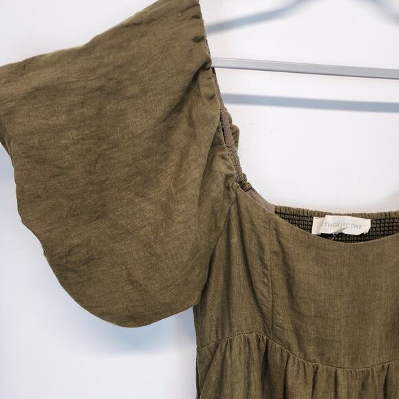 Elegant Olive Green Maxi Dress - Picture 4 of 12